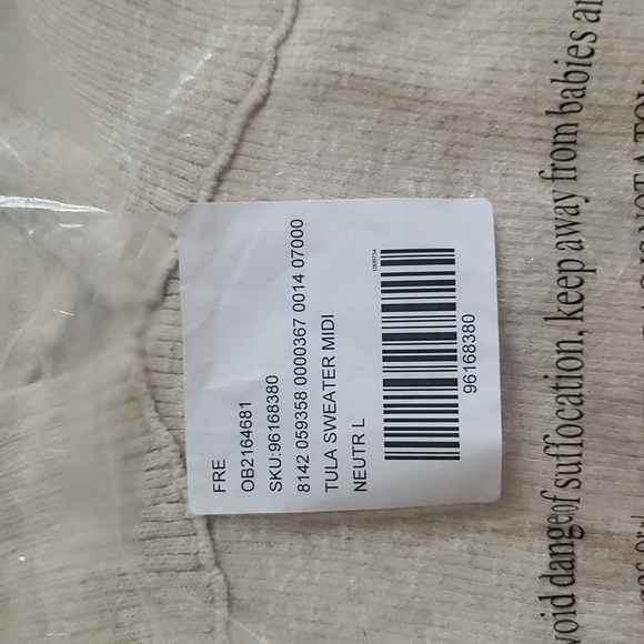 Free People Tula Sweater Midi Dress/Natural - Picture 13 of 16